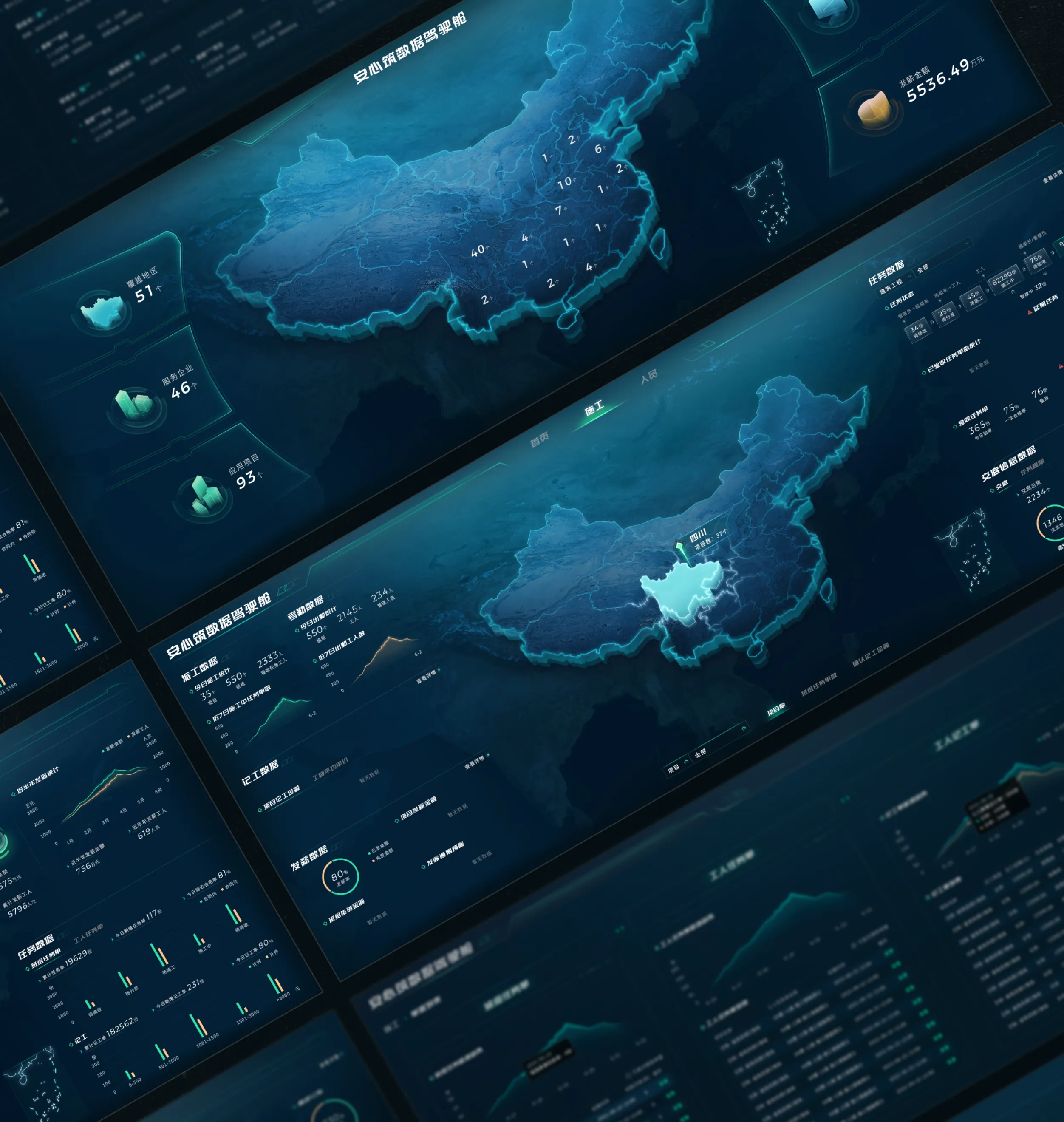 数据大屏可视化界面合集